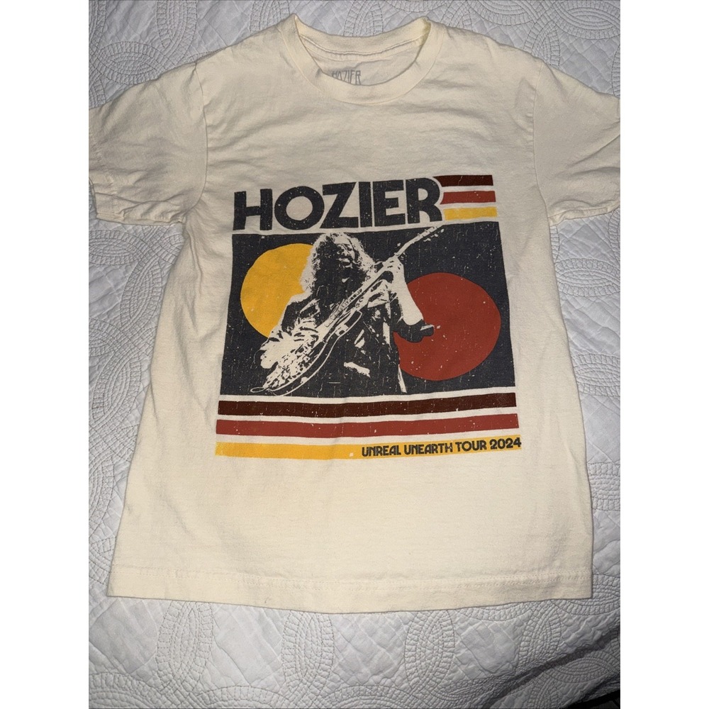Hozier Unreal Unearth Tour 2024 T-Shirt S Tour Schedule Double Sided Print
